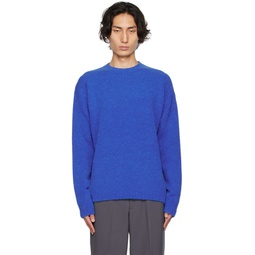 Blue Crewneck Sweater 232144M201006