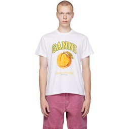 White Peach T Shirt 232144M213001