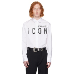 White Be Icon Shirt 232148M192001