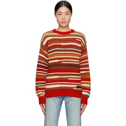 Multicolor Striped Sweater 232148M201005