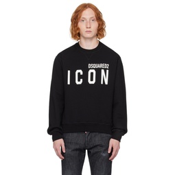 Black Be Icon Cool Sweatshirt 232148M204001