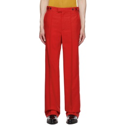 Red YASPIS Edition Trousers 232149M191006