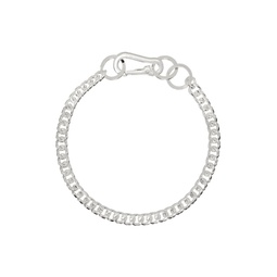 Silver Curb Chain Necklace 232153M145010