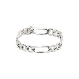 Silver Myni Figaro Ring 232153M147003