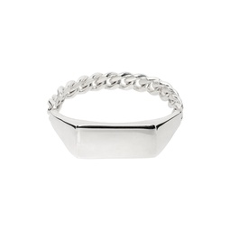 Silver Mini Signet Ring 232153M147006