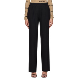 Black Pull On Trousers 232154F087013