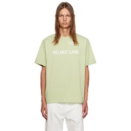 Green Printed T Shirt 232154M213012