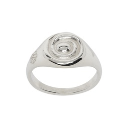 Silver Snail Ring 232161M147006