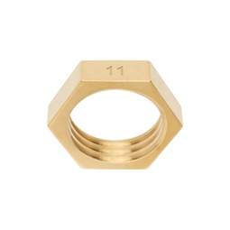 Gold Nut Thin Ring 232168F024015