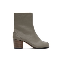 Gray Tabi Ankle Boots 232168F113018
