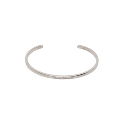 Silver Logo Cuff Bracelet 232168M142005