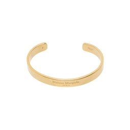 Gold Logo Cuff Bracelet 232168M142008