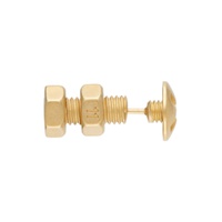 Gold Nuts   Bolts Single Earring 232168M144021