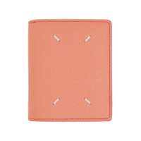 Orange Four Stitches Wallet 232168M164021