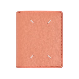 Orange Four Stitches Wallet 232168M164021