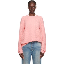 SSENSE Exclusive Pink Sweater 232173F096005