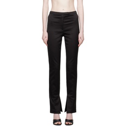 Black Tailored Trousers 232187F085003