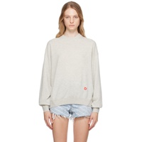 Gray Patch Sweater 232187F098003