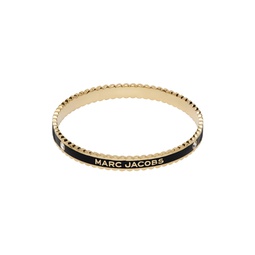 Black   Gold The Medallion Scalloped Cuff Bracelet 232190F020009