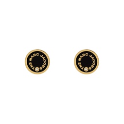 Gold The Medallion Studs Earrings 232190F022013