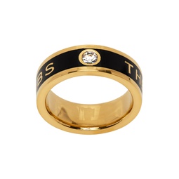 Gold   Black The Medallion Ring 232190F024001