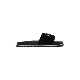 Black The Terry Slide Sandals 232190F124005
