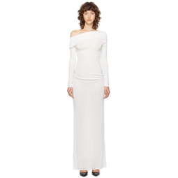 White Teresa Maxi Dress 232200F055009