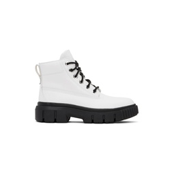 White Greyfield Boots 232210F113019