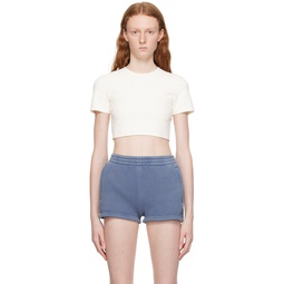 Off White Cropped T Shirt 232214F110014