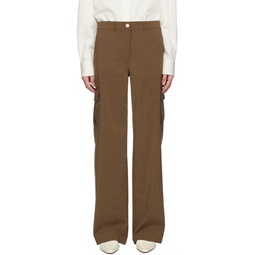 Brown Six Pocket Cargo Pants 232216F087002