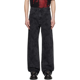 Black Graphic Jeans 232216M186003