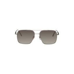 Silver Aviator Sunglasses 232230F005004