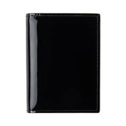 Black Glossy Print Card Holder 232230M163002
