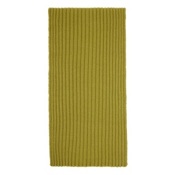 Yellow Ribbed Scarf 232232F028002