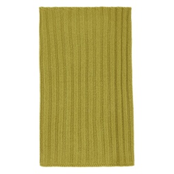 Yellow Ribbed Scarf 232232F028004