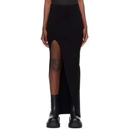 Black Theresa Maxi Skirt 232232F090012
