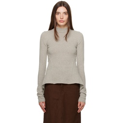 Grey Naska Lupetto Sweater 232232F099006