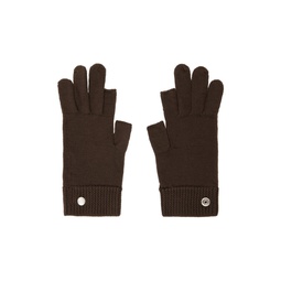Brown Touchscreen Gloves 232232M135006