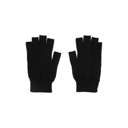 Black Fingerless Gloves 232232M135011