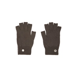 Gray Fingerless Gloves 232232M135012
