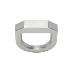 Silver Beveled Ring 232232M147015