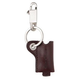 Burgundy Mini Lighter Holder Keychain 232232M148007