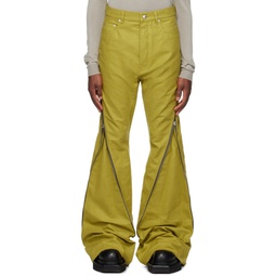 Yellow Bolan Banana Trousers 232232M186016