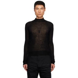 Black Harness Sweater 232232M201039