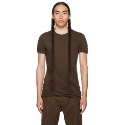 Brown Double T Shirt 232232M213100