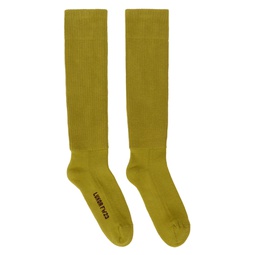 Yellow Knee High Socks 232232M220008