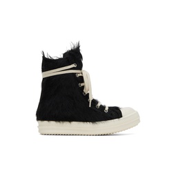 Black Fur Sneakers 232232M236021