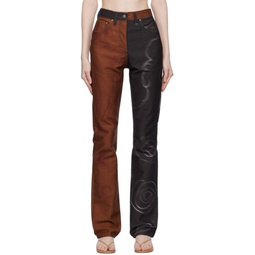 Black   Orange Split Drawings Jeans 232238F069001