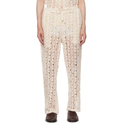 Off White Drawstring Trousers 232245M191006