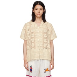 Off White Buttoned Shirt 232245M192010
